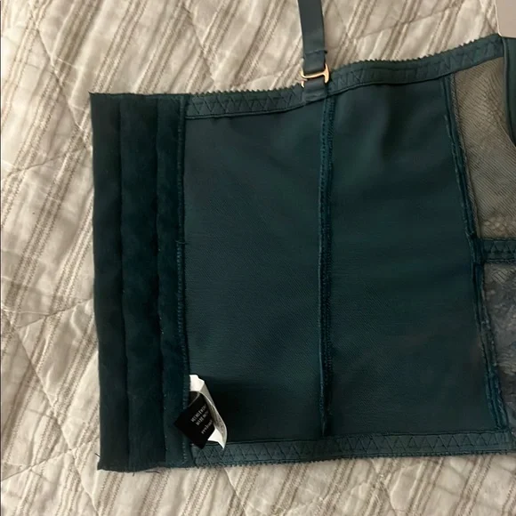 Lace Bralette in Teal - Picture 4 of 7